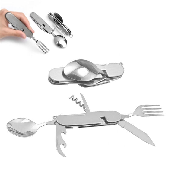 Multifunction 6-in-1 Stainless Steel Cutlery Tableware Set
