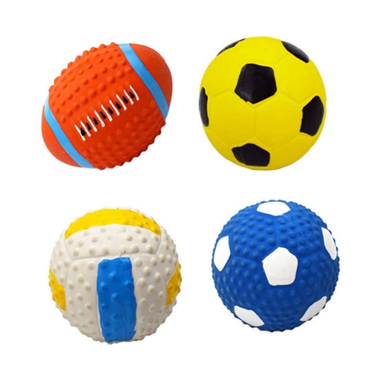 Latex Rubber Squeaky Dog Balls