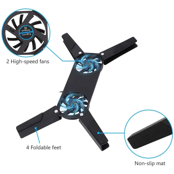 Folding USB Laptop Cooling Stand