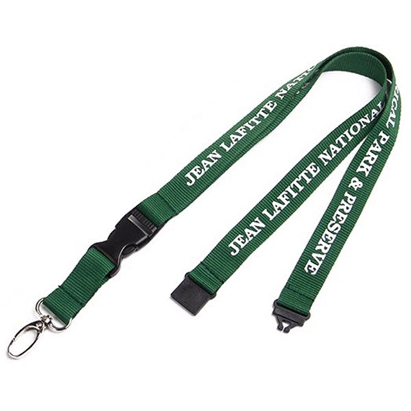 3/4" Polyester Lanyard w/ Buckle Release & Safety Break
