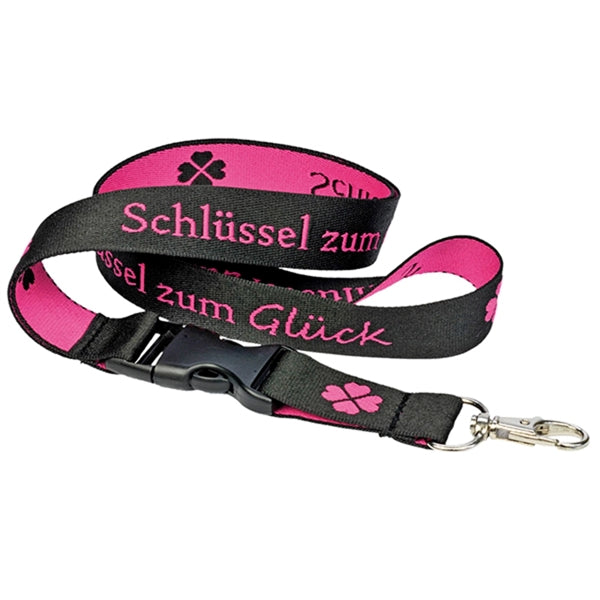 3/4" Detachable Woven Lanyards w/ Buckle Release