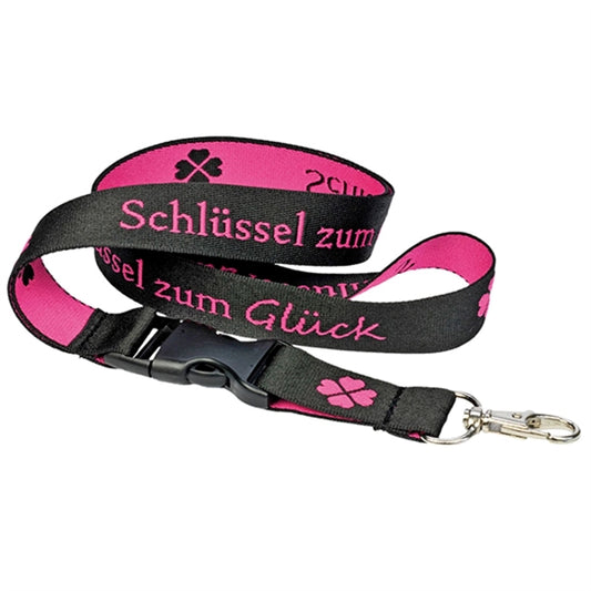 3/4" Detachable Woven Lanyards w/ Buckle Release