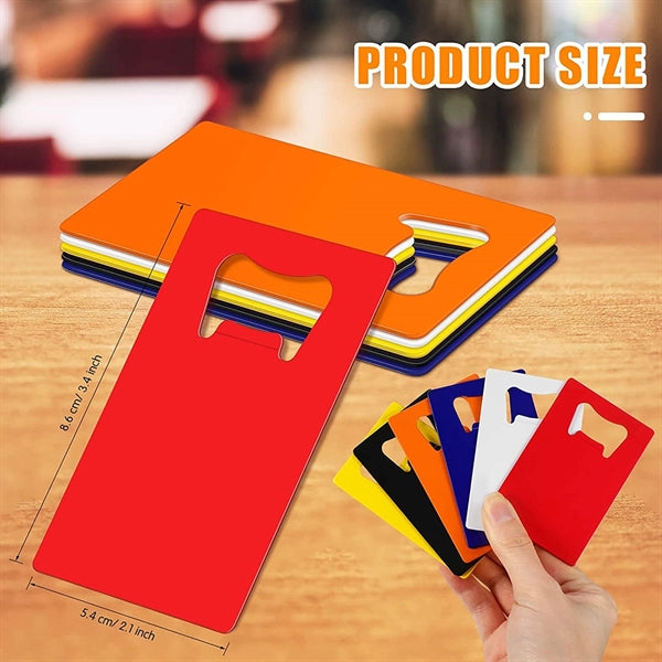 Ultra-Slim Stainless Steel Credit Card Size Beer Bottle Open