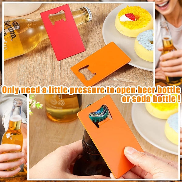 Ultra-Slim Stainless Steel Credit Card Size Beer Bottle Open