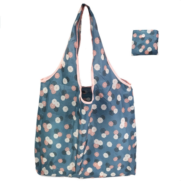 190T floral tote shopping bag