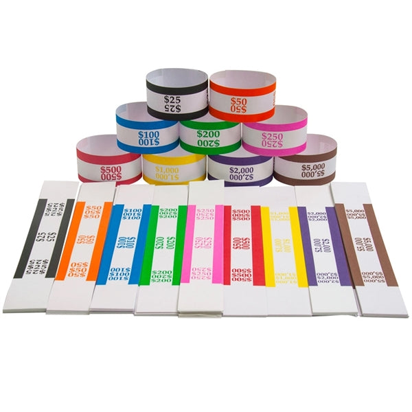 Self-Adhesive Money bands kraft paper currency straps