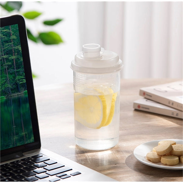 Clear Shake Cup Plastic Water Bottle