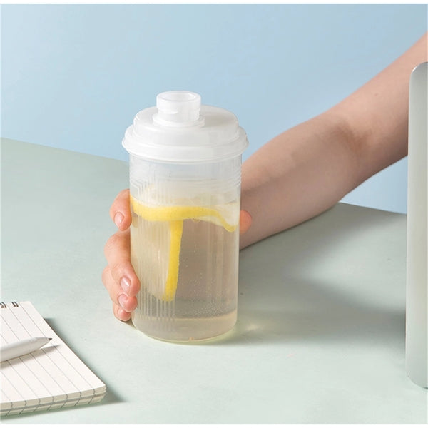 Clear Shake Cup Plastic Water Bottle