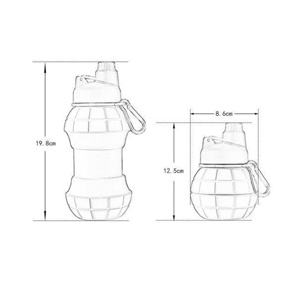 Creative 18.5oz Travel Water Bottle