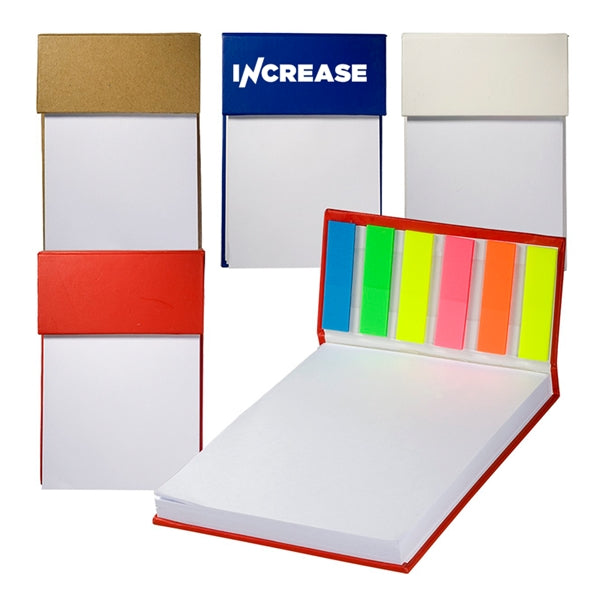 4" x 6" Hardcover Sticky Flag Jotter Pad