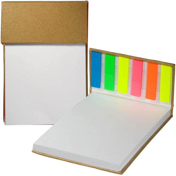 4" x 6" Hardcover Sticky Flag Jotter Pad