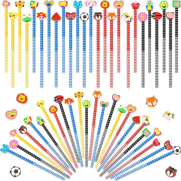 Colorful Cartoon Eraser Pencil