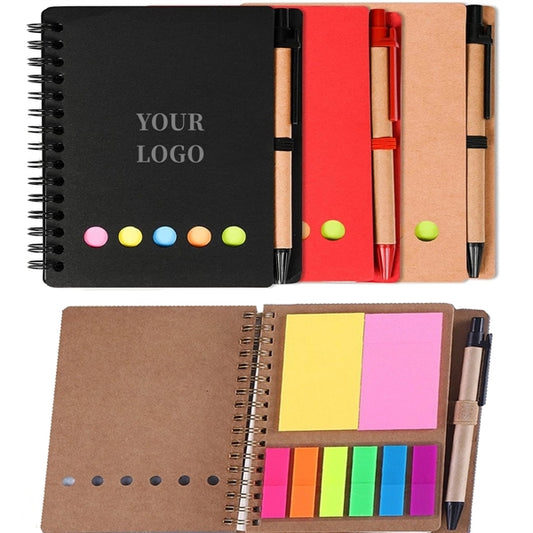 Lined Spiral Notebook With Pen In Holder