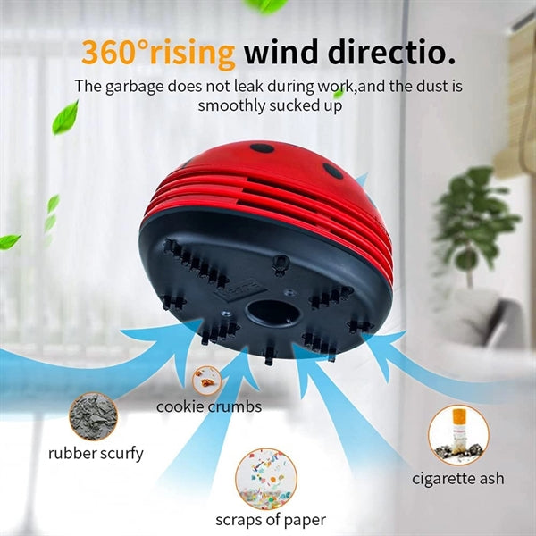 Cute Portable Cartoon Mini Desktop Vacuum