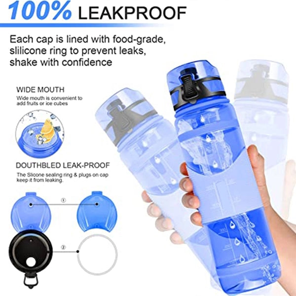34Oz Gallon Water Bottles With Large Wide Mouth