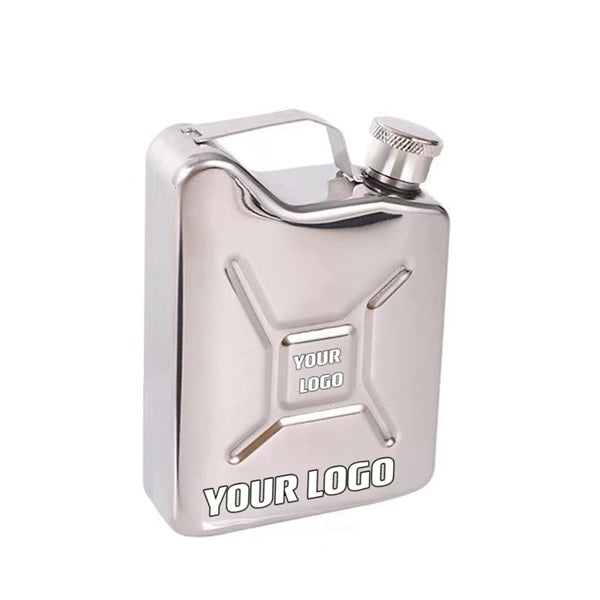 5 oz Oil Drum Shape Stainless Steel Leakproof Liquor Flask