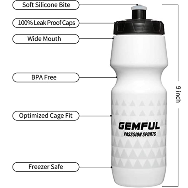 24 Oz Bpa Free Leak Proof Self-Sealing Athletic Bike Bottle