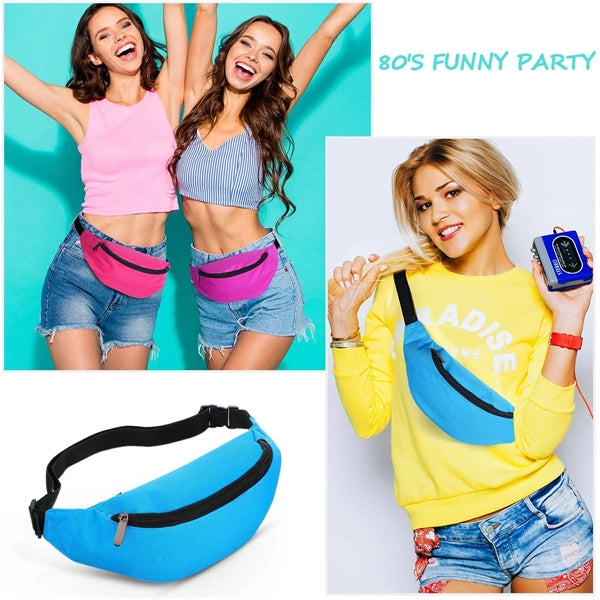 Colorful neon fanny pack