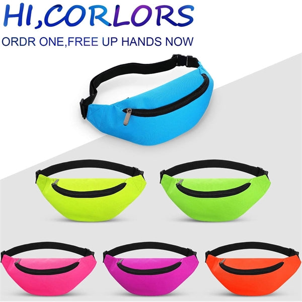 Colorful neon fanny pack