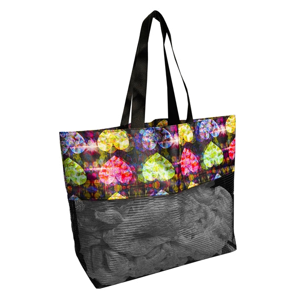 Sublimated Panel & Mesh Tote Bag IMPORT