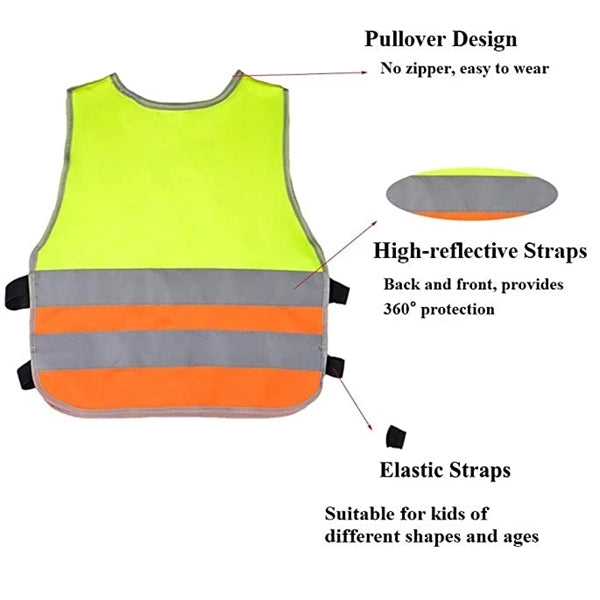 Kids Reflective Safety Vests