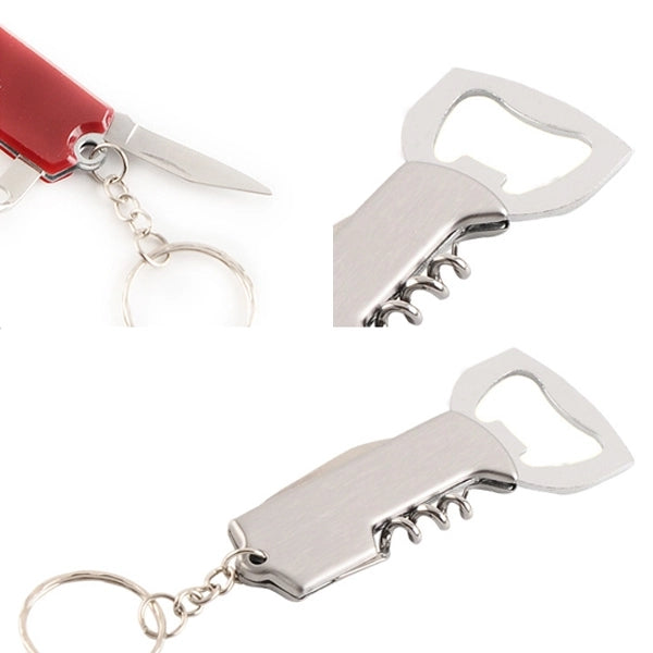 Keychain Multi-functional Stainless Steel Wine Opener