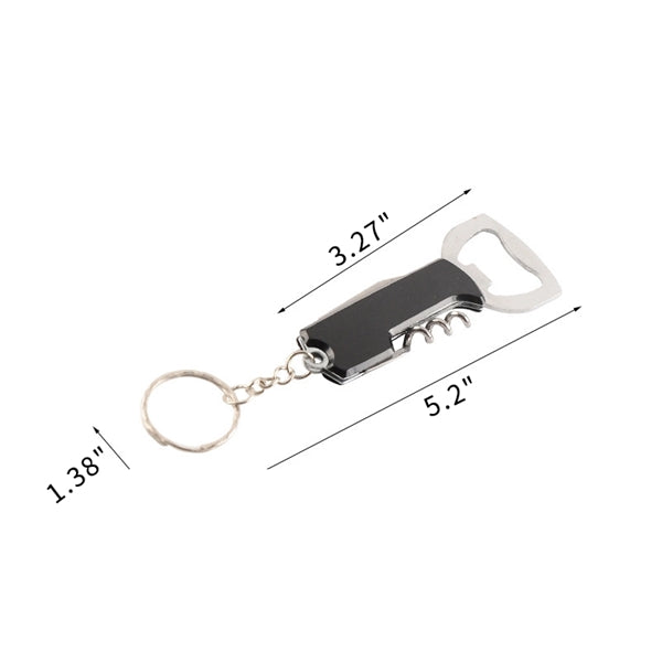 Keychain Multi-functional Stainless Steel Wine Opener