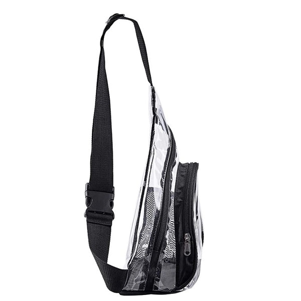 Clear PVC Sling Bag Shoulder Crossbody Backpack