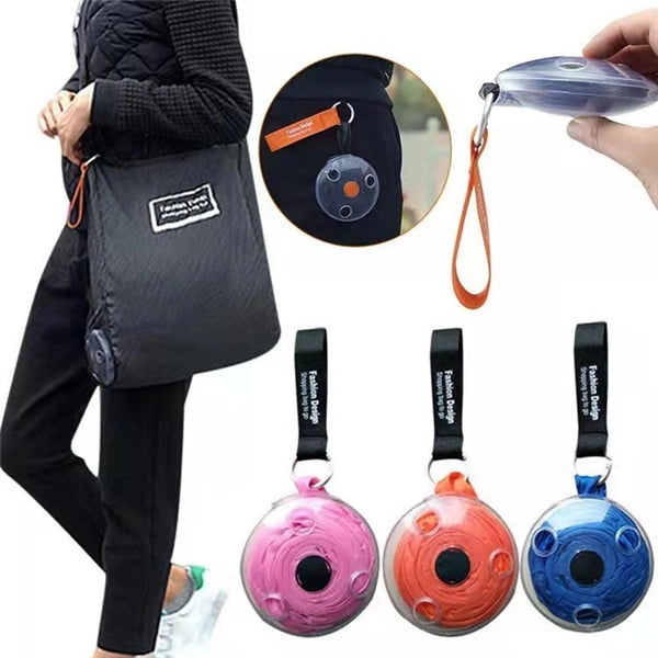 Ultra Folding Telescopic Disc Shopping Bag Multifunctional R