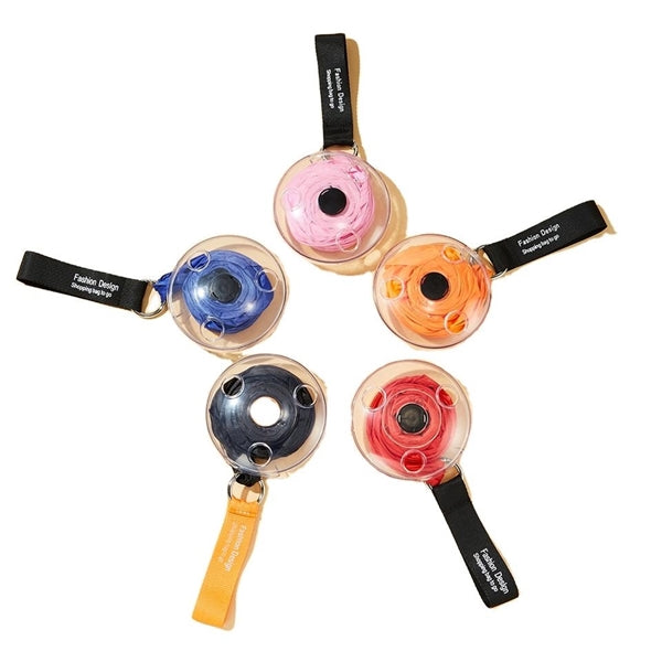 Ultra Folding Telescopic Disc Shopping Bag Multifunctional R