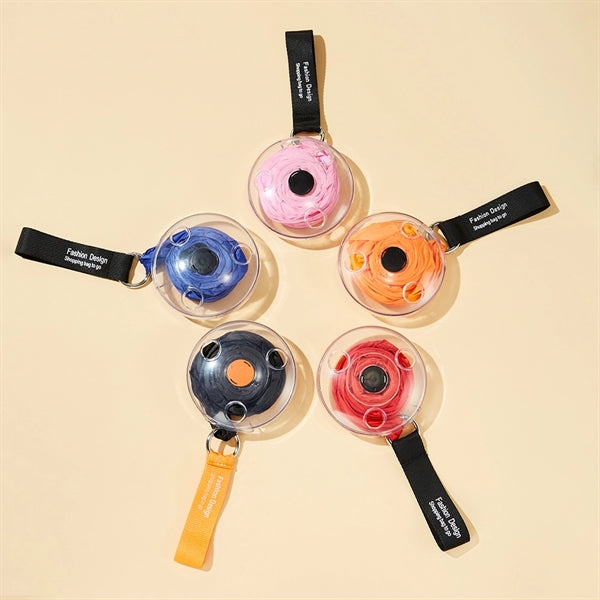 Ultra Folding Telescopic Disc Shopping Bag Multifunctional R