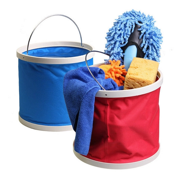 Foldable Water Bucket W/ Pouch