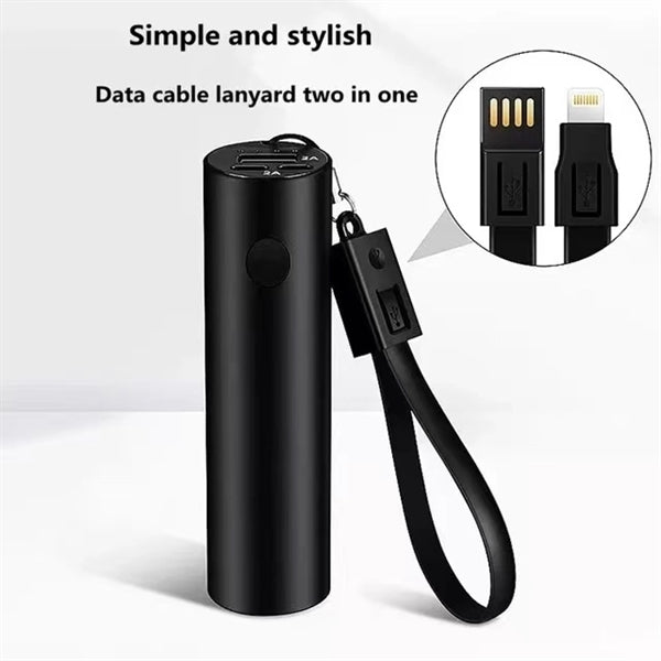 Mini Power Banks Lanyard with Torch Flashlight for Cellphone