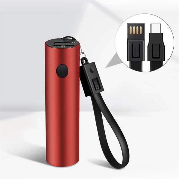 Mini Power Banks Lanyard with Torch Flashlight for Cellphone
