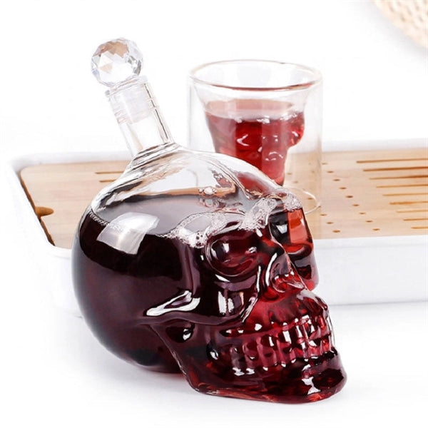 Skull Shape Decanter Set