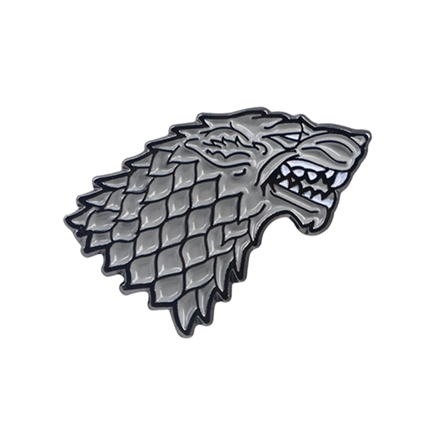 Wolf Shaped Badge Lapel Pin