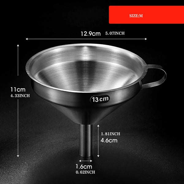 304 THICKEN Stainless Steel Funnel
