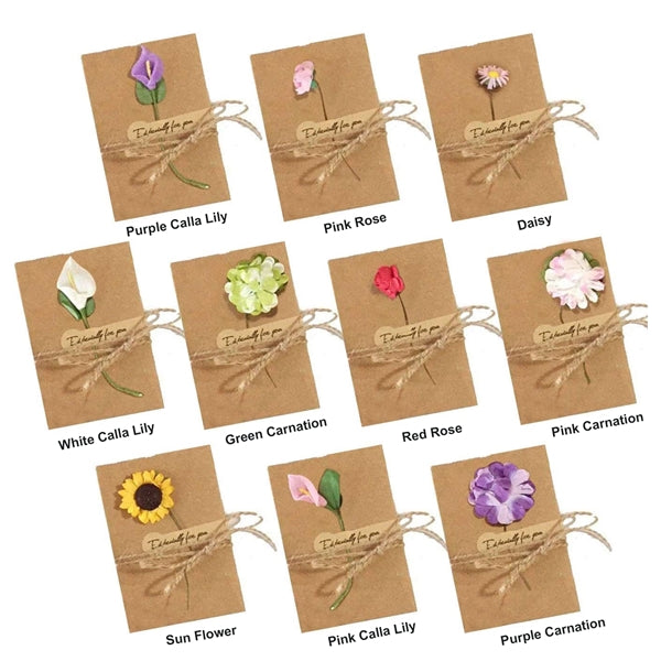 Dried Flowers Greeting Cards