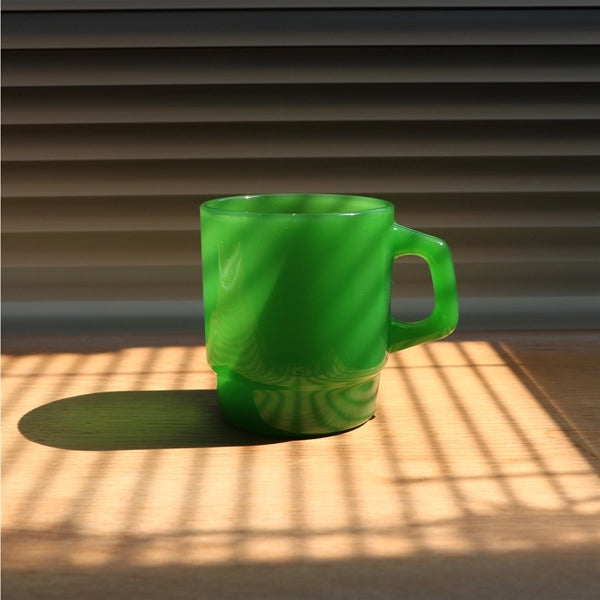 8 Oz Jade Stacked Coffee And Tea Cup D Handle