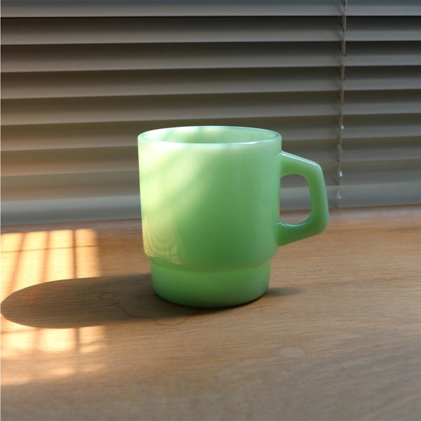 8 Oz Jade Stacked Coffee And Tea Cup D Handle