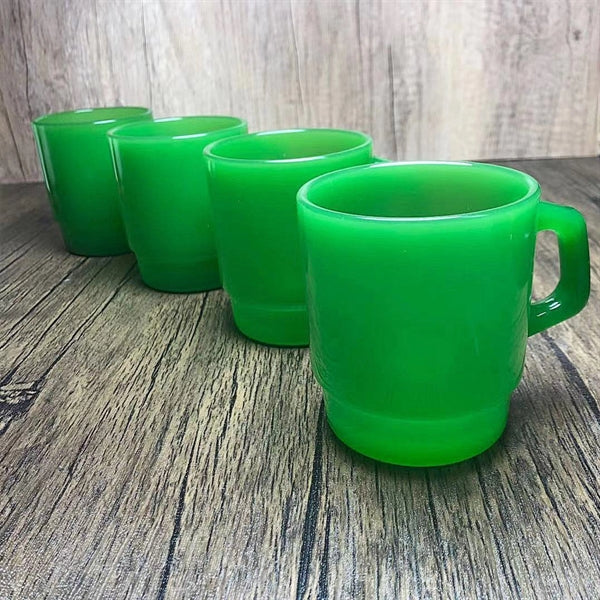 8 Oz Jade Stacked Coffee And Tea Cup D Handle