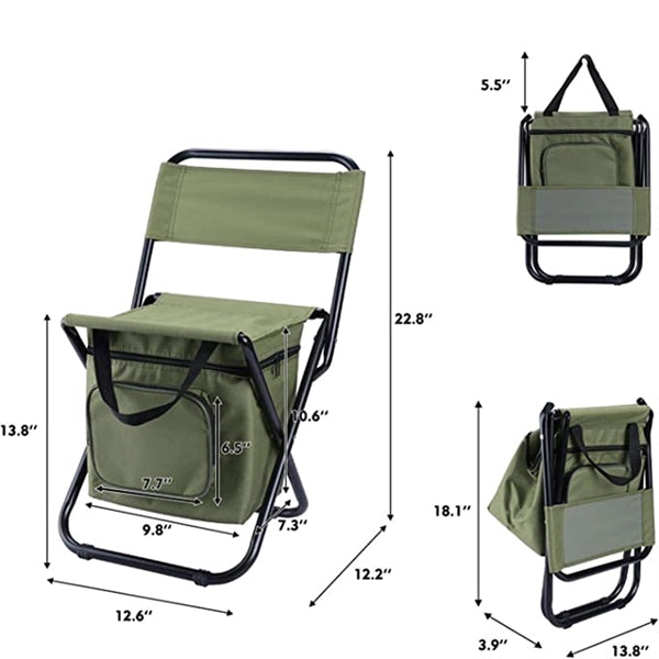 Fishing Cooler Bag Foldable Camping Chairs