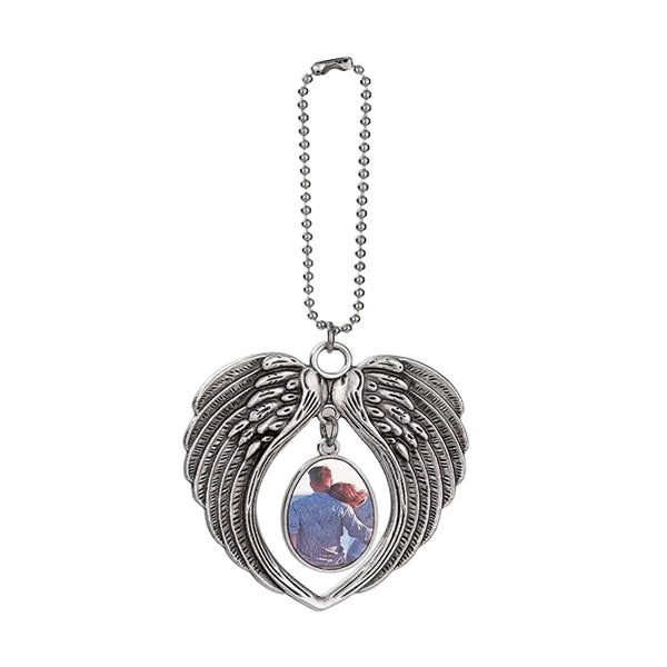 Angel Wings Metal Car Tag