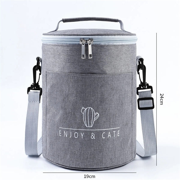 Round Insulated Lunch Bag