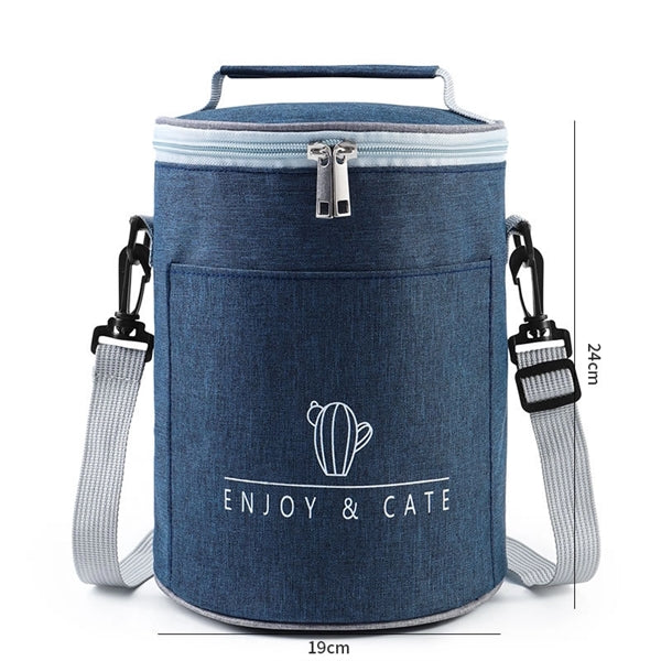 Round Insulated Lunch Bag