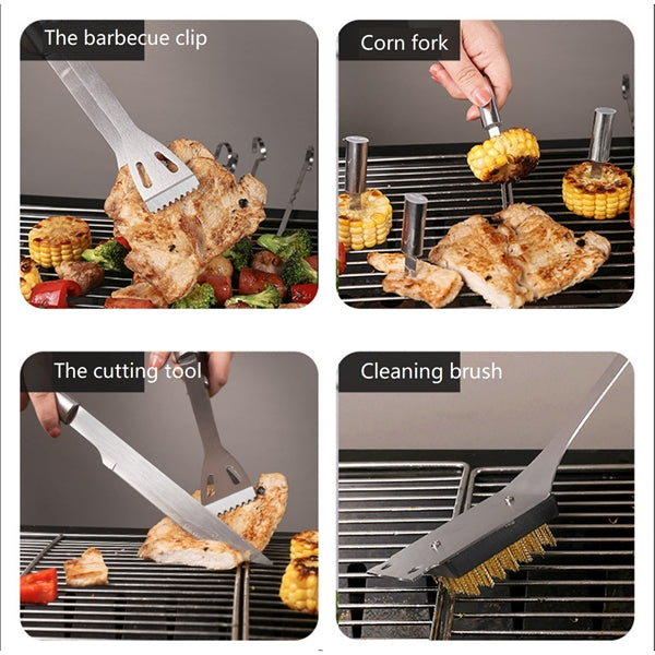 20 PCS BBQ Grilling Tools Set with Storage Bag