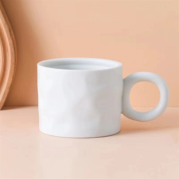 15oz Ceramic Tea Coffee Cup with Round Handle