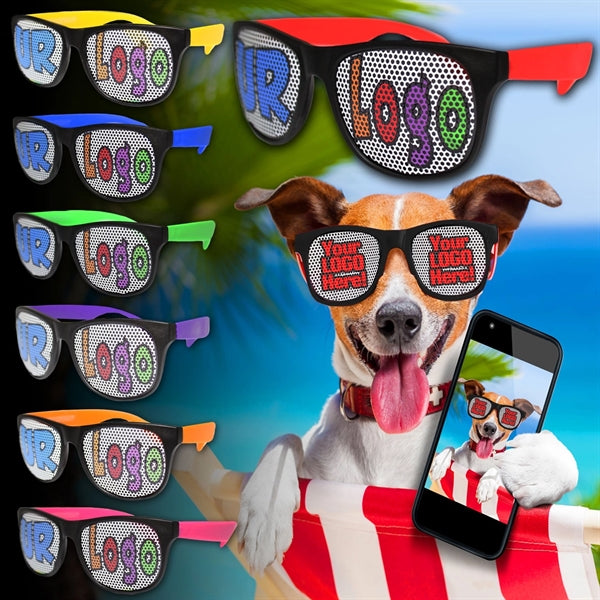 Neon Billboard Sunglasses, Blank Arms