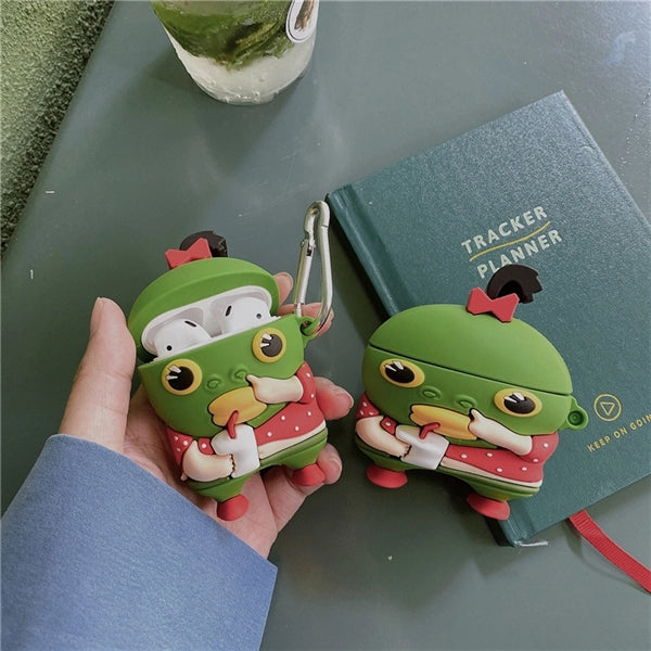 Fish Head Monster Cartoon Earphone Case