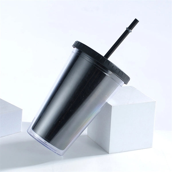 16 oz Translucent Plastic Candy Colors Stadium Coffee Cup